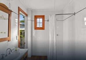 Shower, hair dryer