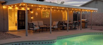 Pool Paradise - 4BR Stunner w Peaceful Backyard