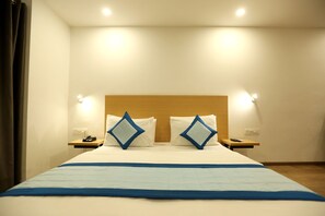 Deluxe-værelse | Egyptiske bomuldslagner, premium-sengetøj, Select Comfort-senge