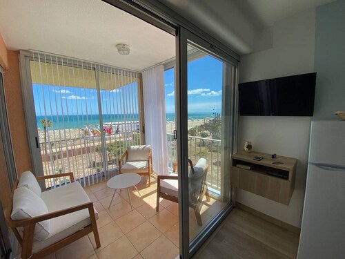 Spacious studio for 2 with parking, near beach - Barcarès