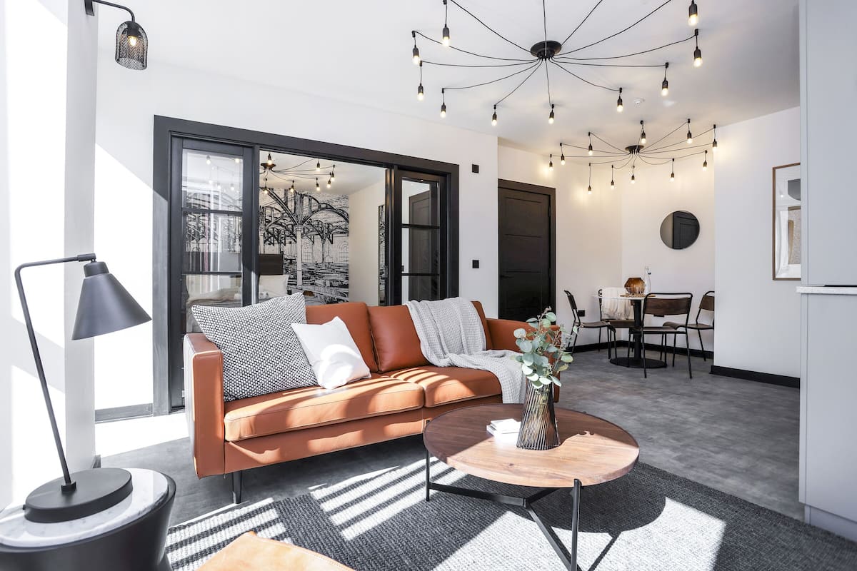 Apartment, Gartenblick | Wohnbereich | Fußbodenheizung