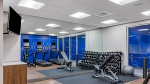A modern gym with treadmills, dumbbells, and exercise equipment. - Holiday Inn Express & Suites Nephi by IHG (Nephi)