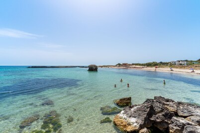 Holiday Apartment Amare 1 close to the Beach with Covered Terrace & Garden