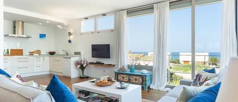 TV, DVD player, stereo