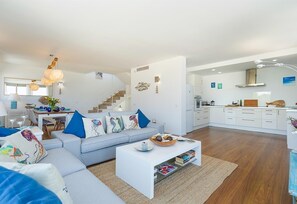 TV, DVD player, stereo