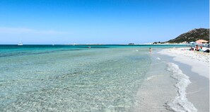 Vlak bij het strand
