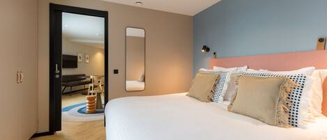 Habitació prèmium | 1 dormitori, roba de llit hipoal·lergògena i escriptori