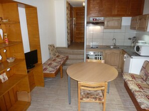 Fridge, microwave, oven - South-facing studio for 2 with balcony - Valloire (Valloire)