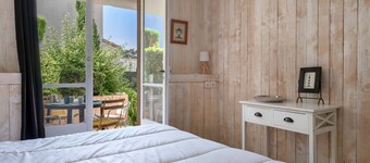 Rez de jardin à 400m de la Plage pour 4