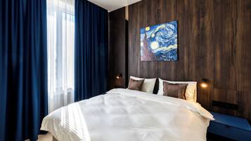 Junior kamer | Een minibar, een bureau, gratis wifi, beddengoed