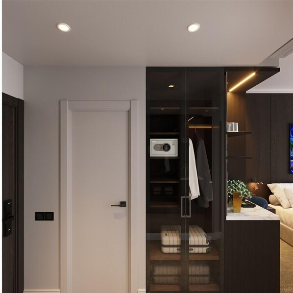 Familiekamer | Een minibar, een bureau, gratis wifi, beddengoed