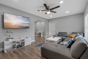 Smart TV, table tennis, books
