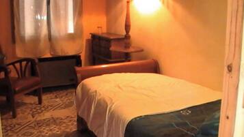 1 bedroom, iron/ironing board, bed sheets