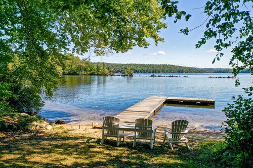 Architecturally Unique Lake House on Lake Winnipesaukee