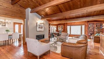 TV, fireplace, computer monitors, printers