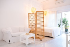 Balkonlu Suite | 1 soveværelse, premium-sengetøj, individuelt design