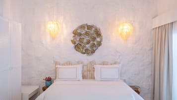 Terasli King Suite | 1 habitación, ropa de cama de alta calidad y decoración personalizada