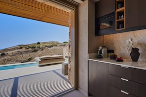Retreat Suite with Private Heated Plunge Pool and Sea View | Living area