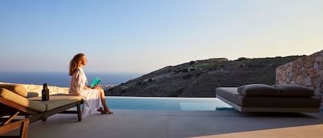 Retreat Suite with Private Heated Plunge Pool and Sea View | Terrace/patio