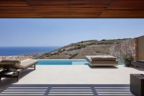 Retreat Suite with Private Heated Plunge Pool and Sea View | Terrace/patio