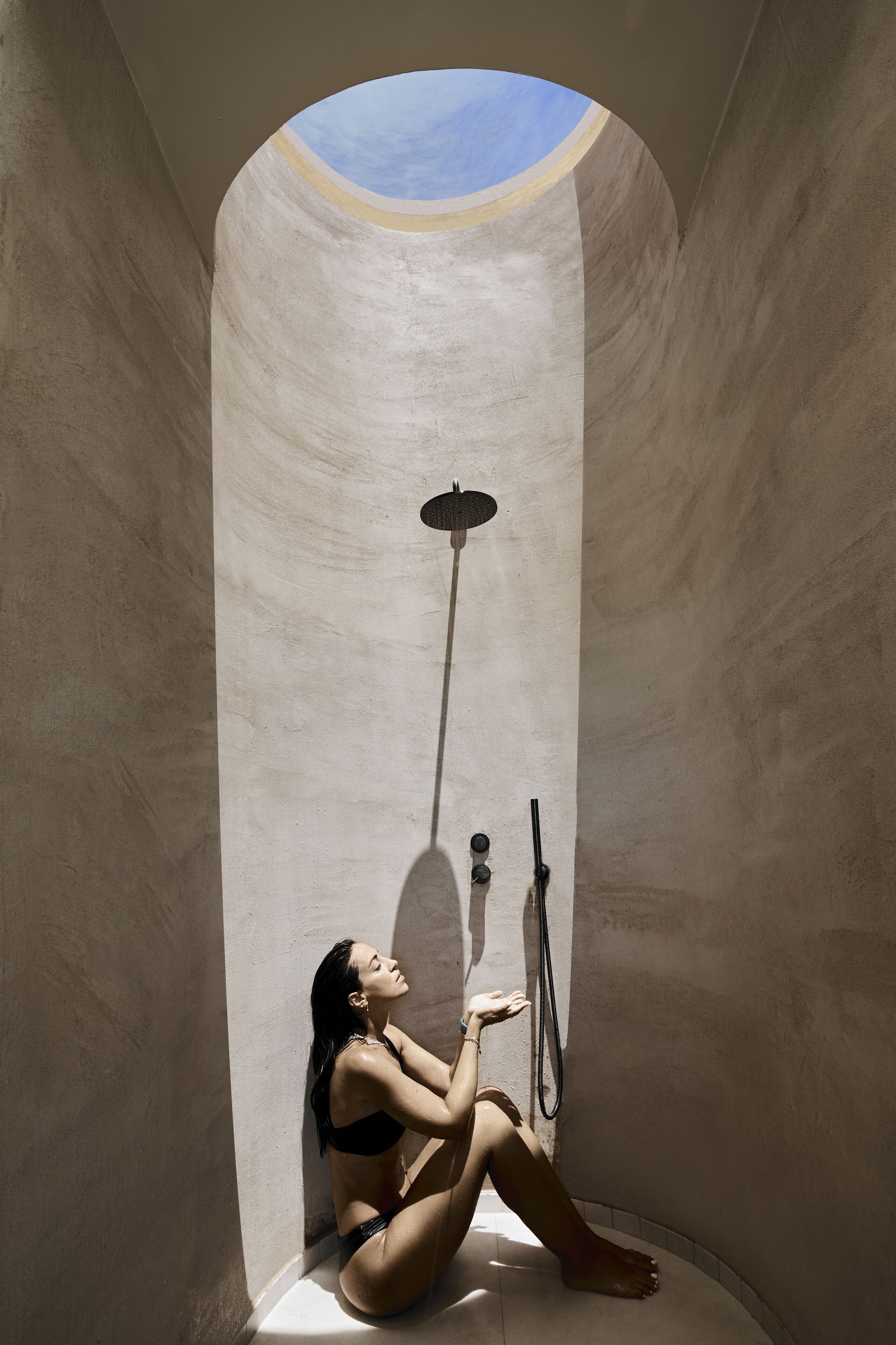 Badkamer met douche