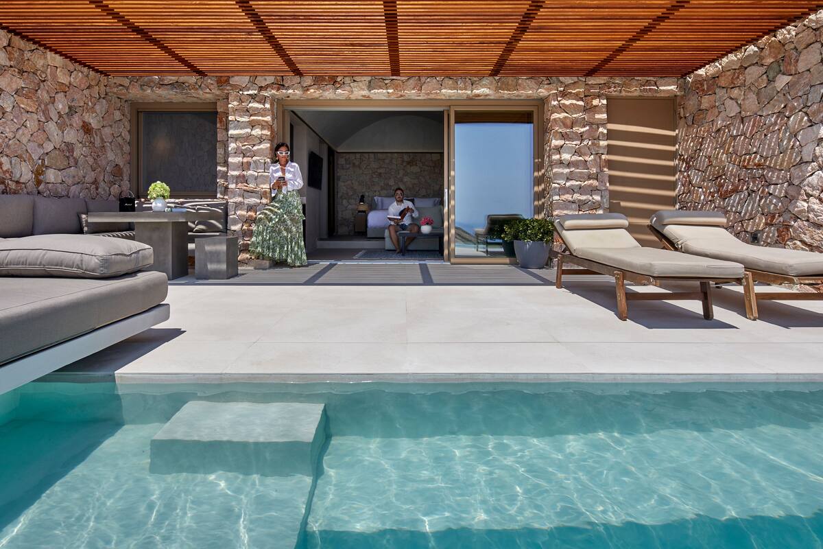 Retreat Suite with Private Heated Plunge Pool and Sea View | Terraza o patio