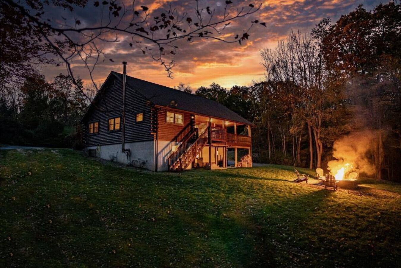 Stocked fishing pond and AMAZING Views from the fire pit!, Wellsboro