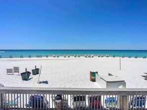 Sun loungers, beach towels