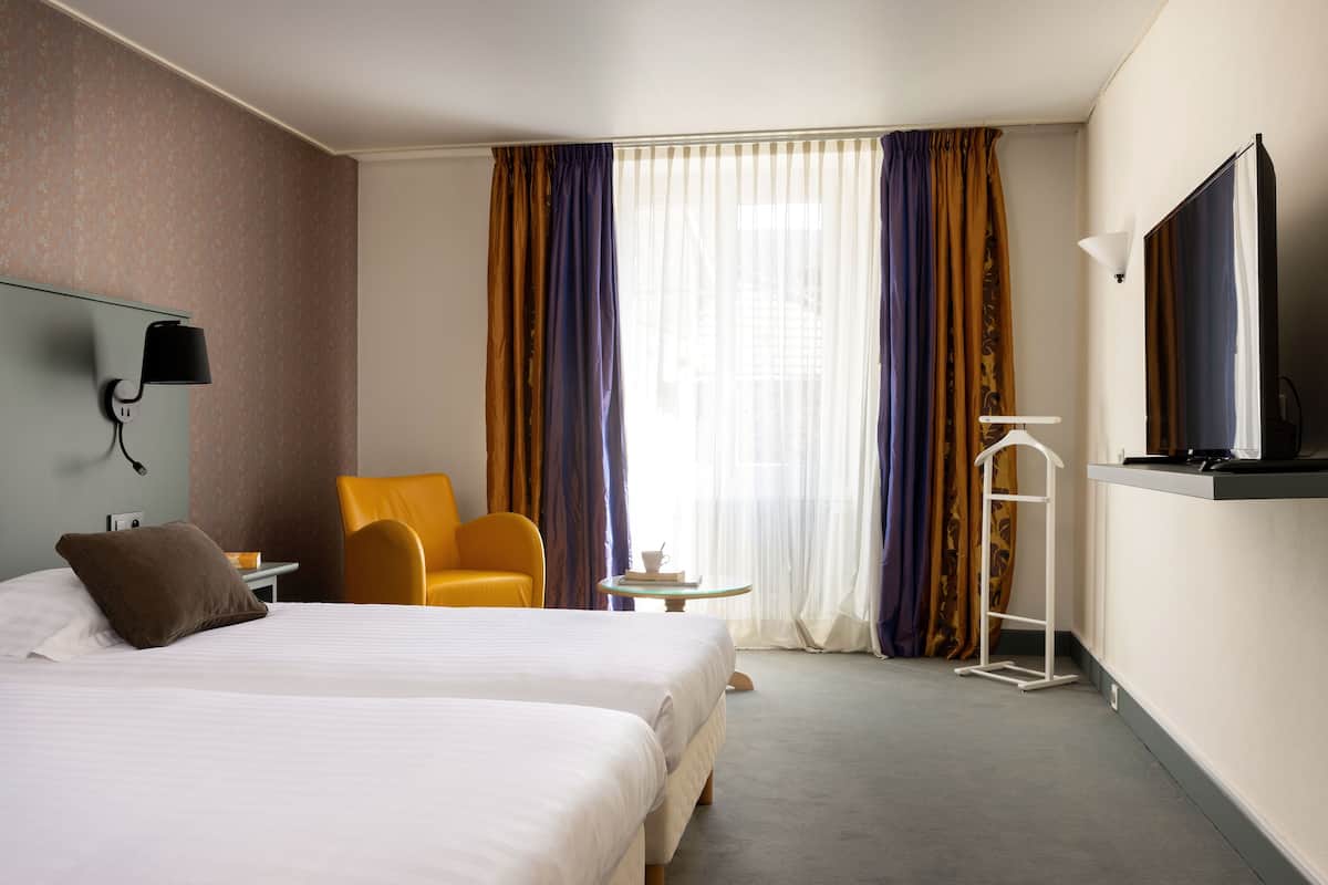Blackout curtains, soundproofing, free WiFi, individually decorated