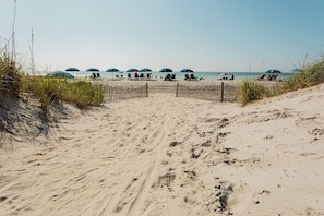 En la playa