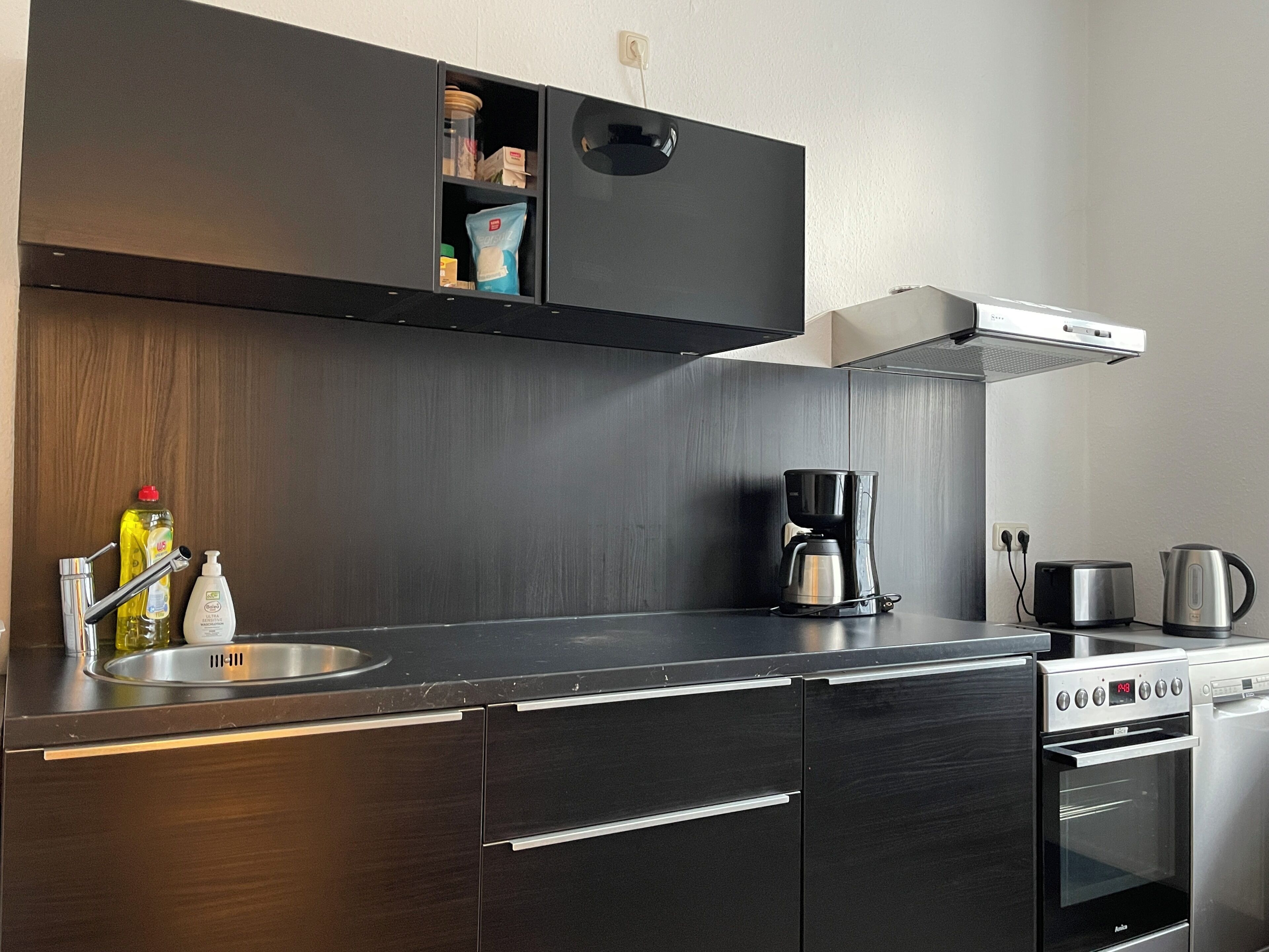 Kühlschrank, Ofen, Herdplatte, Geschirrspüler