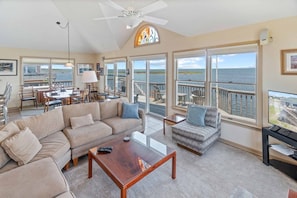 Smart TV, DVD player, foosball - Soundfront Dog Friendly w/ Hot Tub, Dock, Private Windsurfing Access, Foosball (Avon)