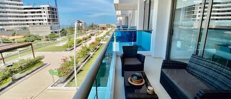 Basic-Apartment | Blick vom Balkon