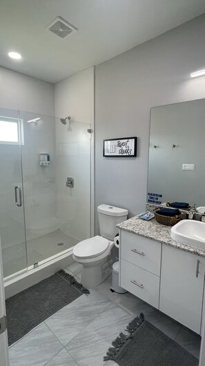Combined shower/tub, hair dryer, towels, soap - Modern comfortable retreat in gated community! (Weslaco)