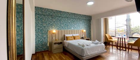 Superior-Doppelzimmer, 1 Queen-Bett, eingeschränkter Meerblick