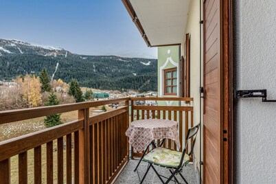 Three-room apartment Genepì on 2nd floor with Paganella view; wi-fi; parking