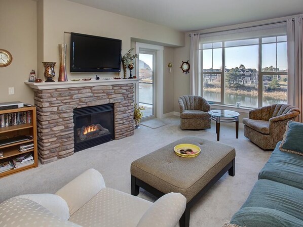 Condo, 1 Queen Bed (River's Edge at Bridgeport) | Living room - River's Edge at Bridgeport (Seaside)