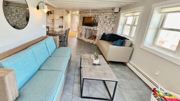 TV connectée, cheminée