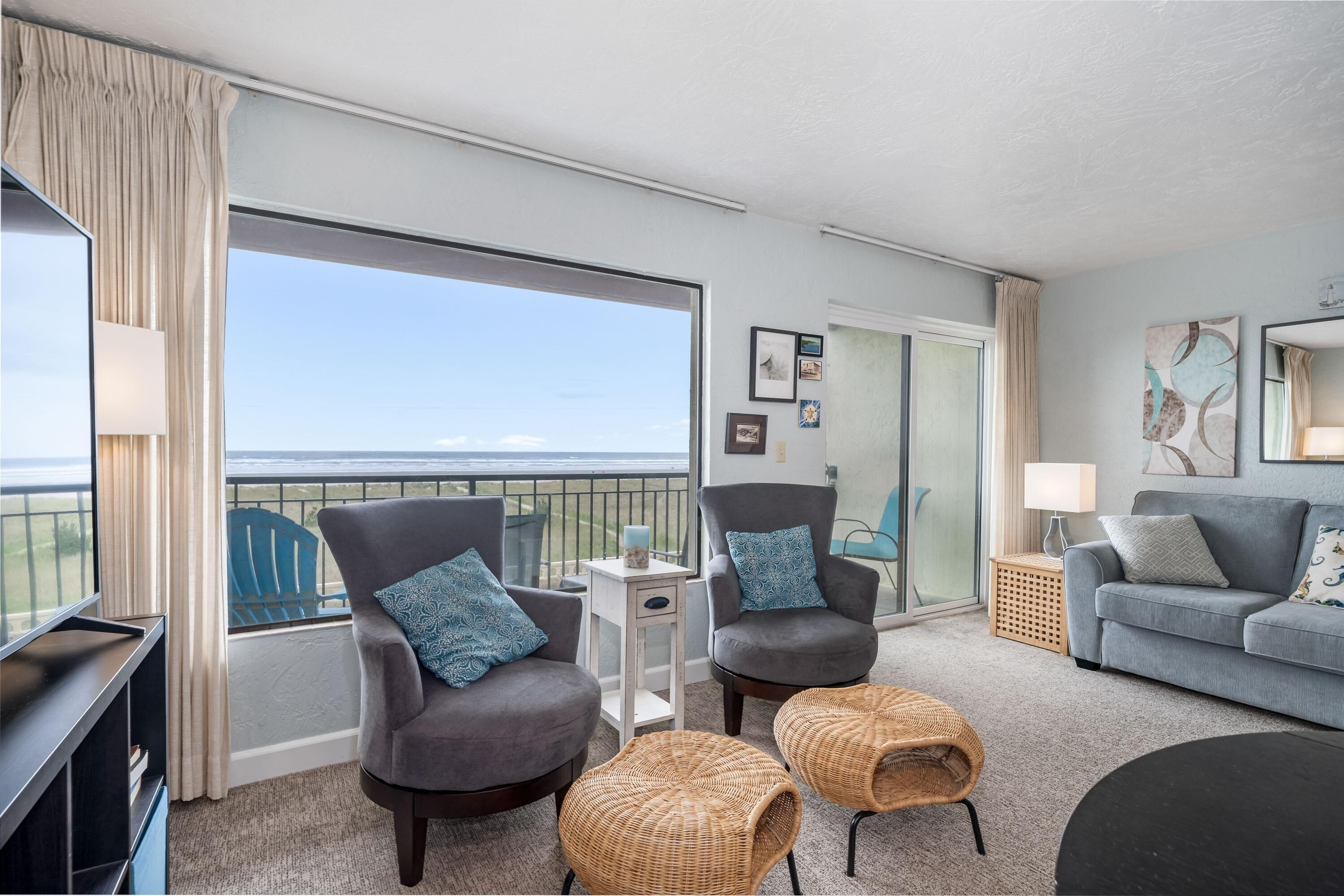 Condo, 1 King Bed with Sofa bed (Seaside Beach Club 203) | Living area