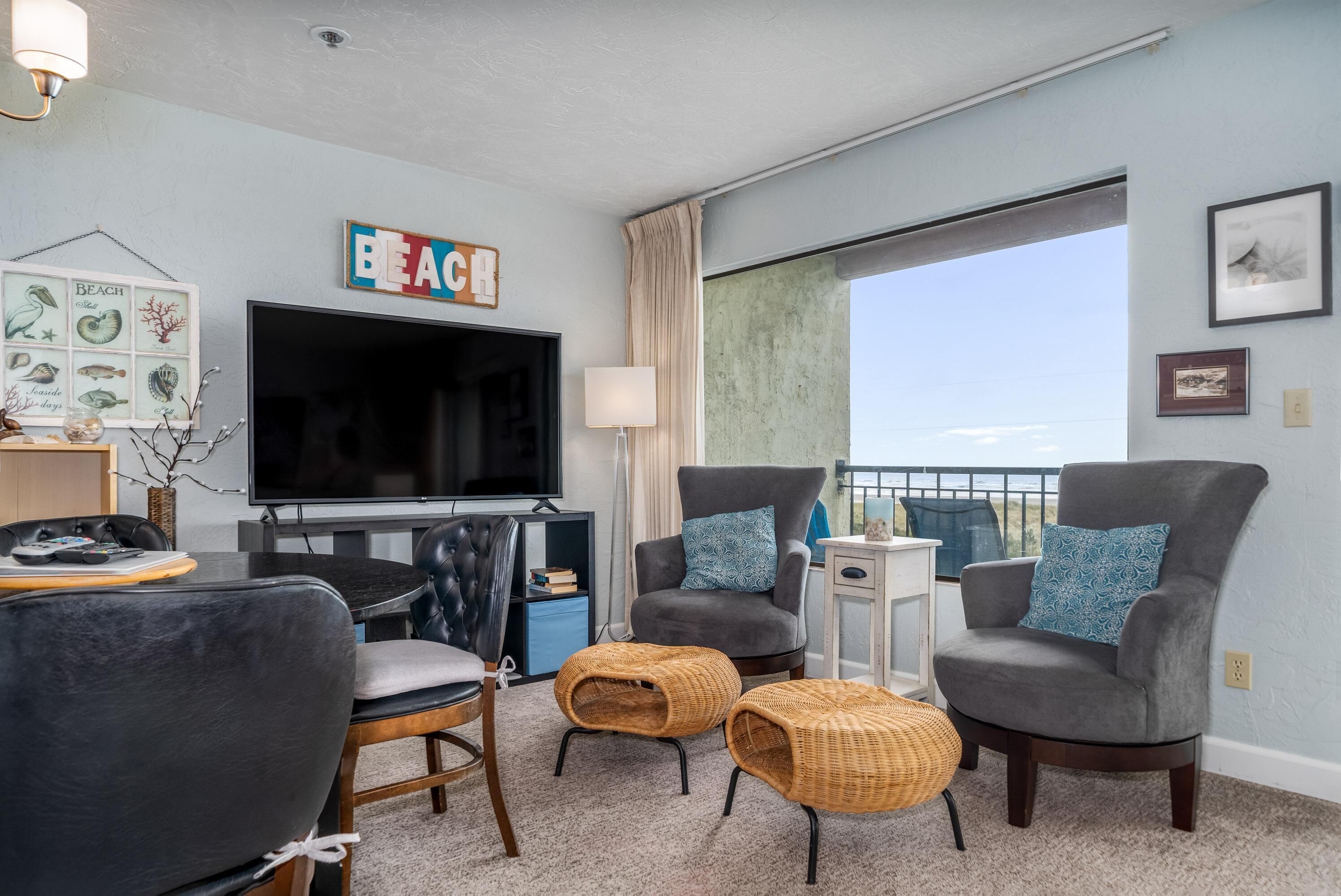 Condo, 1 King Bed with Sofa bed (Seaside Beach Club 203) | Living area