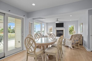 Dining - In private community offering tennis courts, pool, and easy beach access! (Emerald Isle)