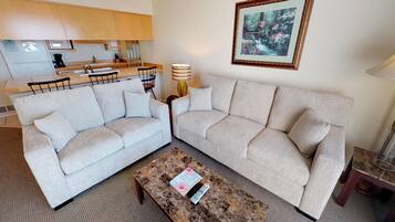 Condo, Multiple Beds (Waters Edge 402) | Living room