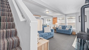 Maison, 1 grand lit et 1 canapé-lit (Sand Dollar Cottage) | Coin séjour