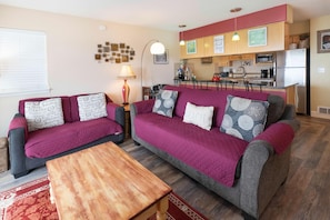 Condo, Multiple Beds (Waters Edge 207) | Living room - Waters Edge 207 (Lincoln City)