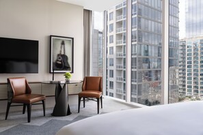 Premier Room, 1 King Bed, City View, Corner (Premier King) | Living area | 65-inch Smart TV with cable channels, TV, Netflix - Four Seasons Nashville (Nashville)