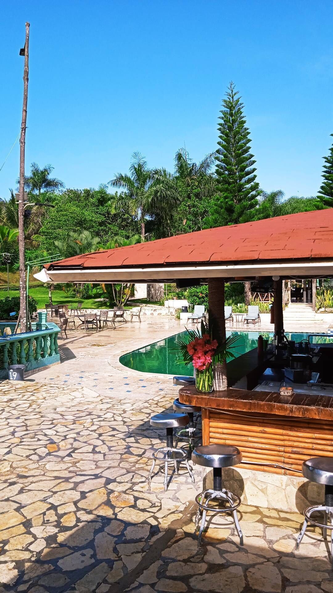 Bar en bord de piscine