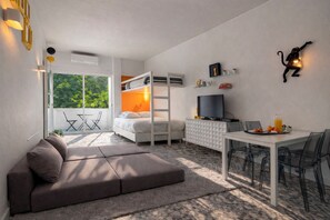 Desk, iron/ironing board, travel crib, free WiFi