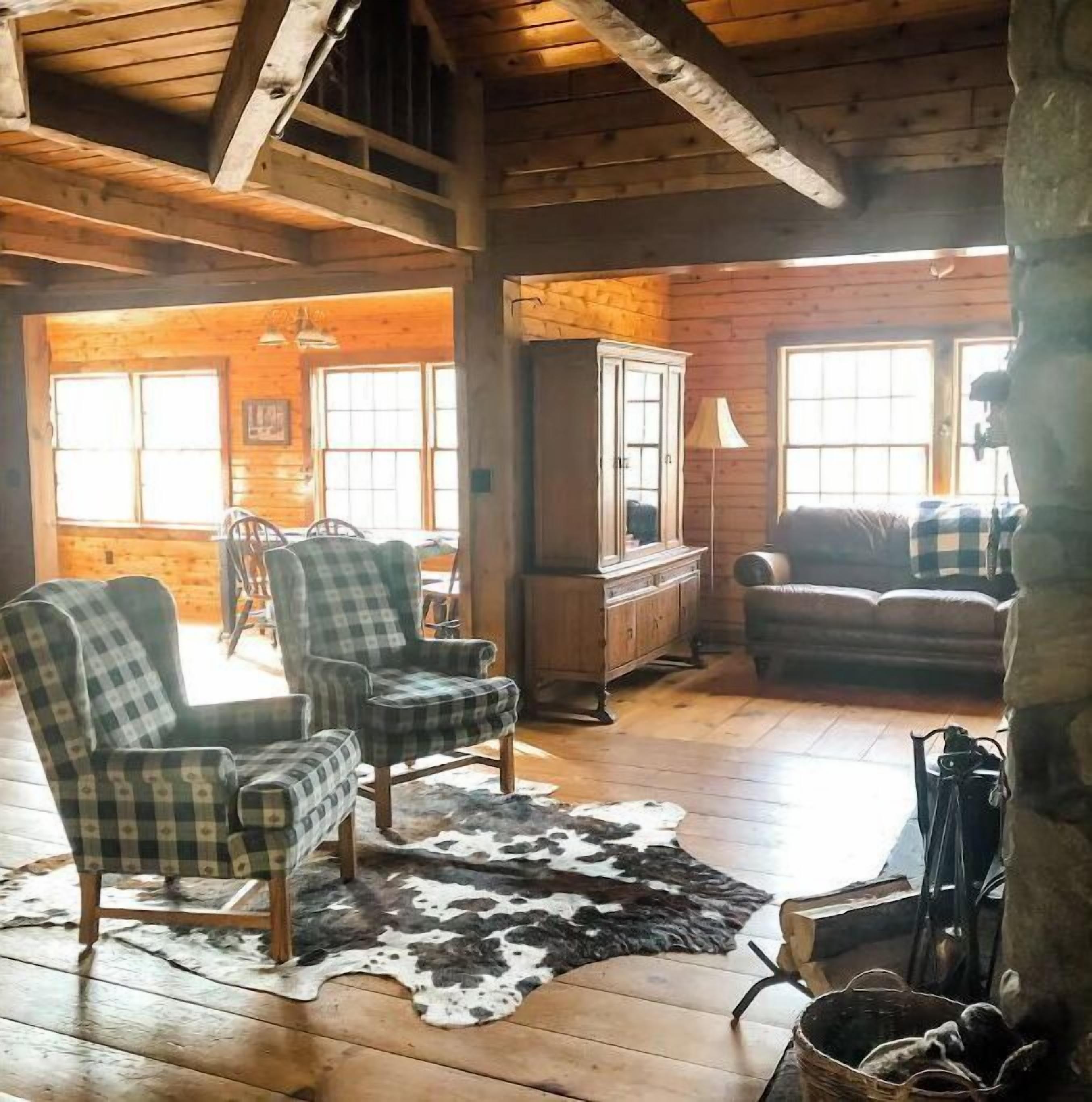 TV connectée, cheminée, Netflix, livres