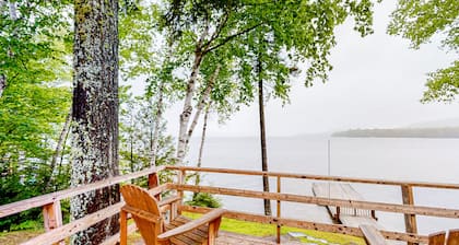 Lake front home with privately shared dock for the homes in this complex