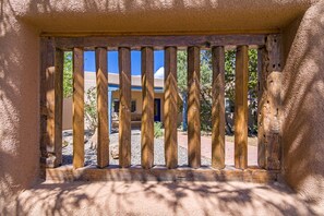 Exterior detail - Large, Colorful, Santa Fe-Style Home (Santa Fe)